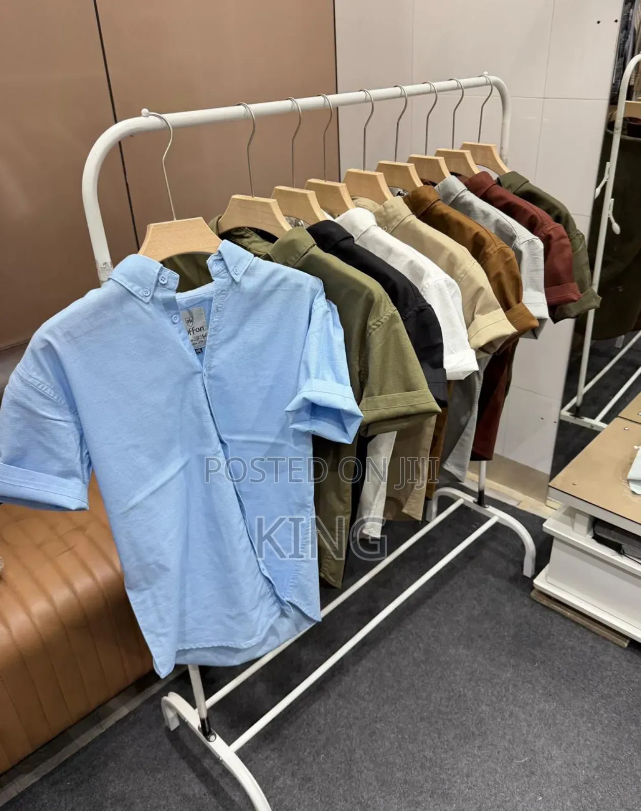 Casual Short Sleeve Linen Shirts. 9colors