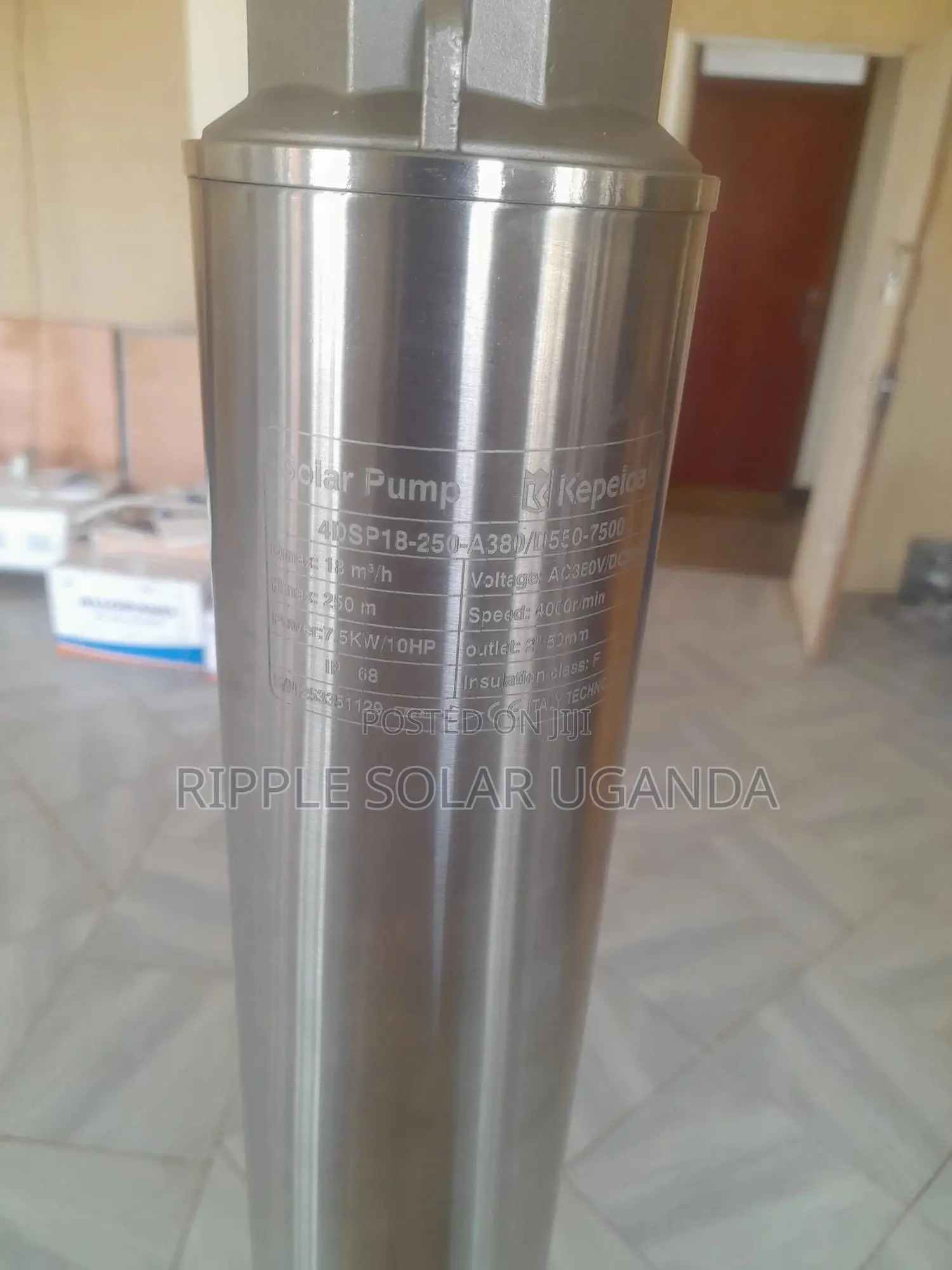 7500w Solar Borehole Pump 250m Head Deep Well Water Pump