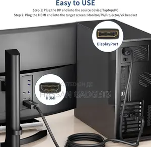 Displayport to Hdmi Cable Dp to Hdmi Cable