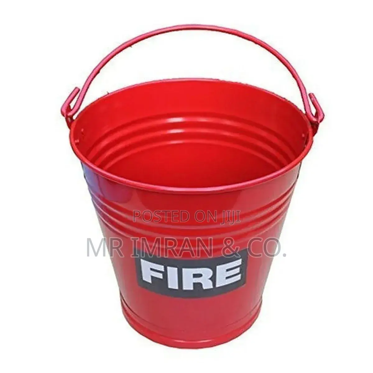 Red Metal Fire Bucket