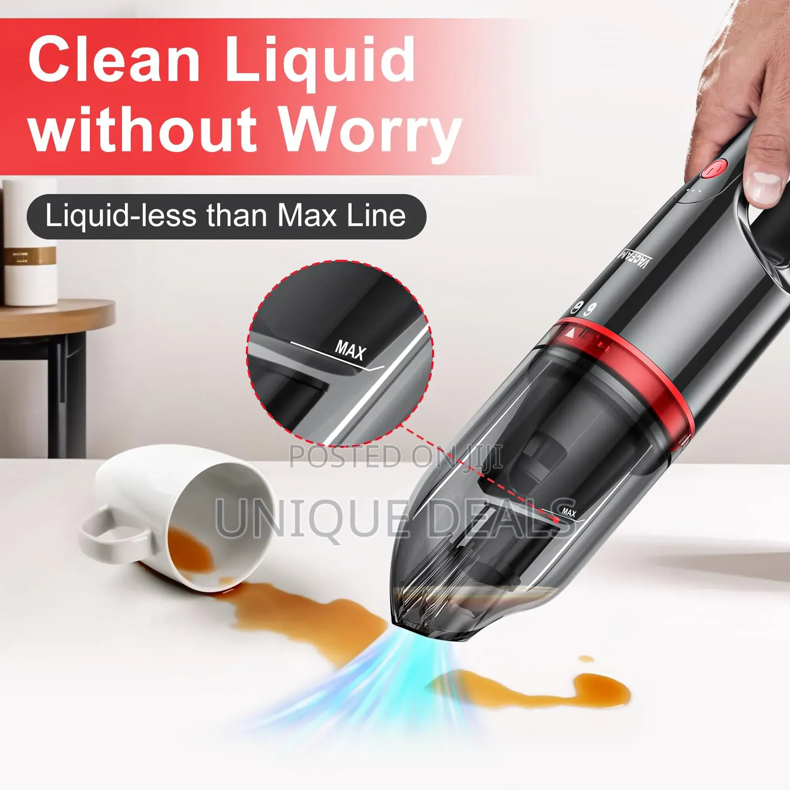 Cordless Car Vacuum Cleaner With 8kpa Suction