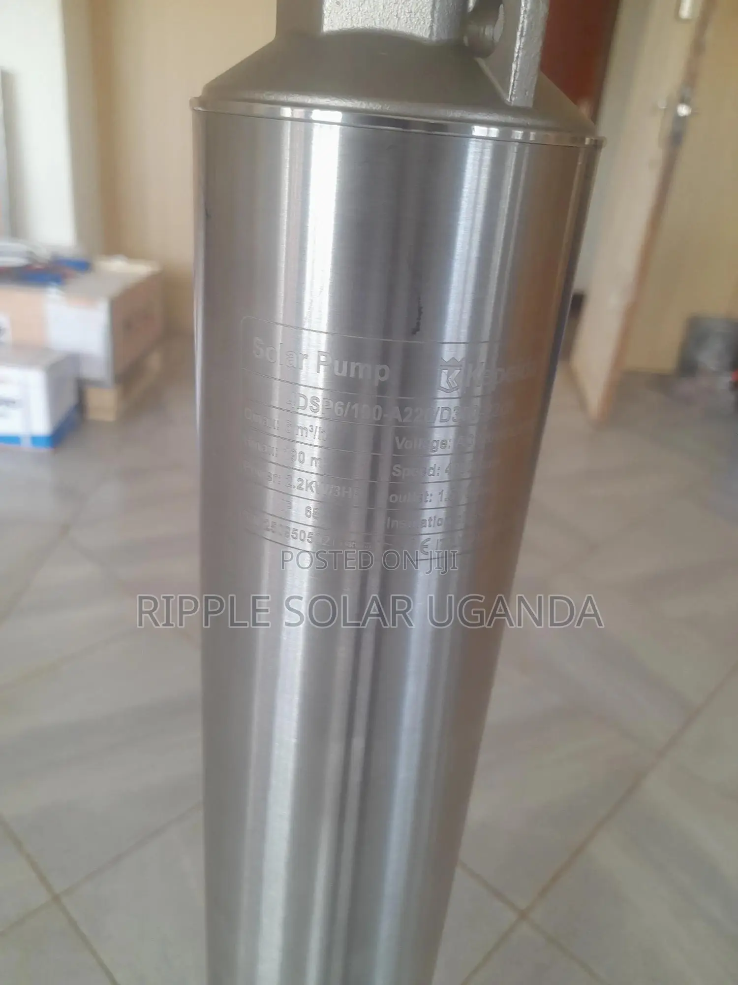 2200w Solar Borehole Pump 190m Head Deep Well Kampala