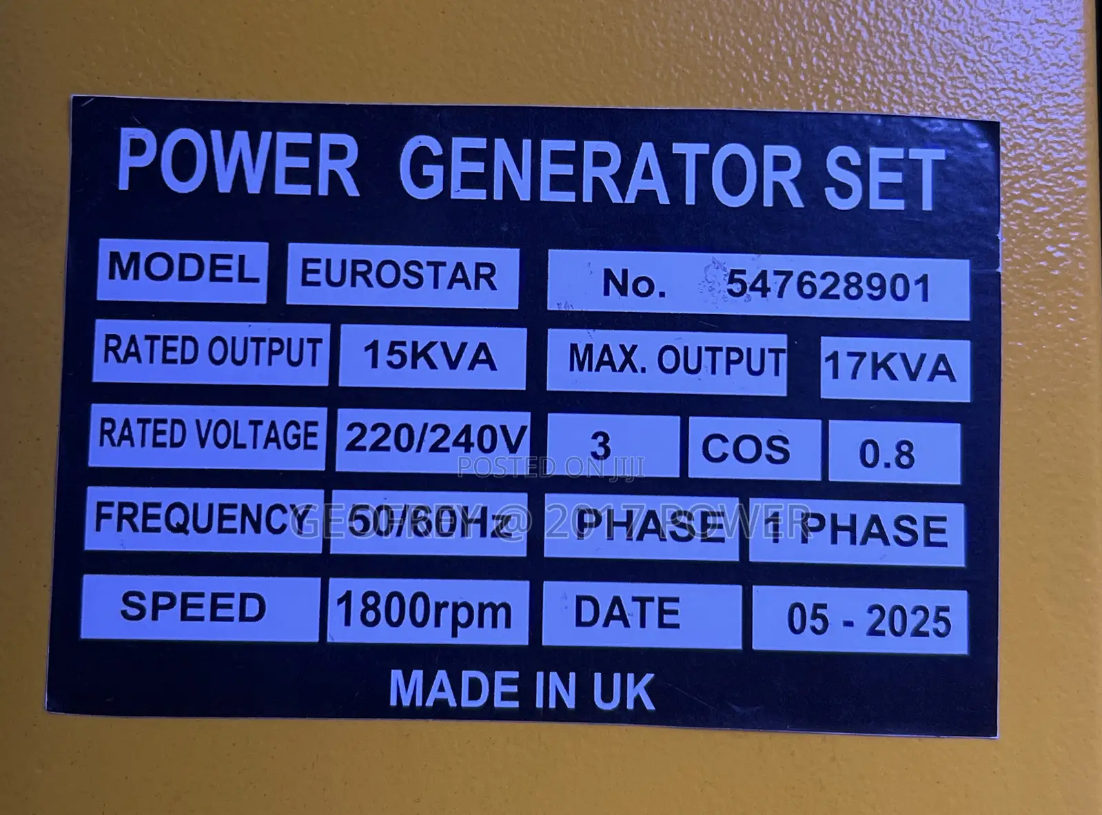 17kva Diesel Generator