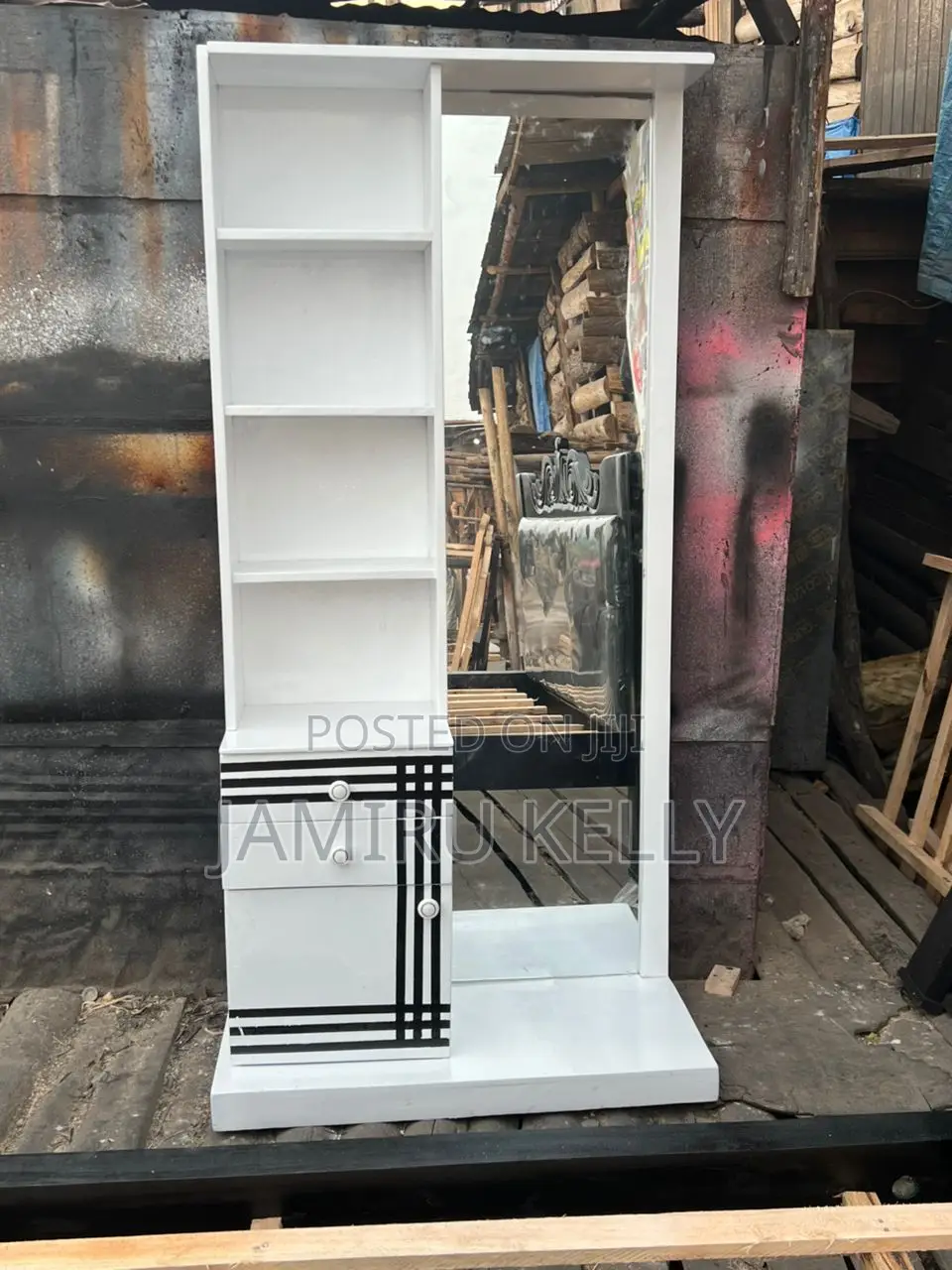 Sleek Glass Door Cabinet – Modern Decorative Storage Design
