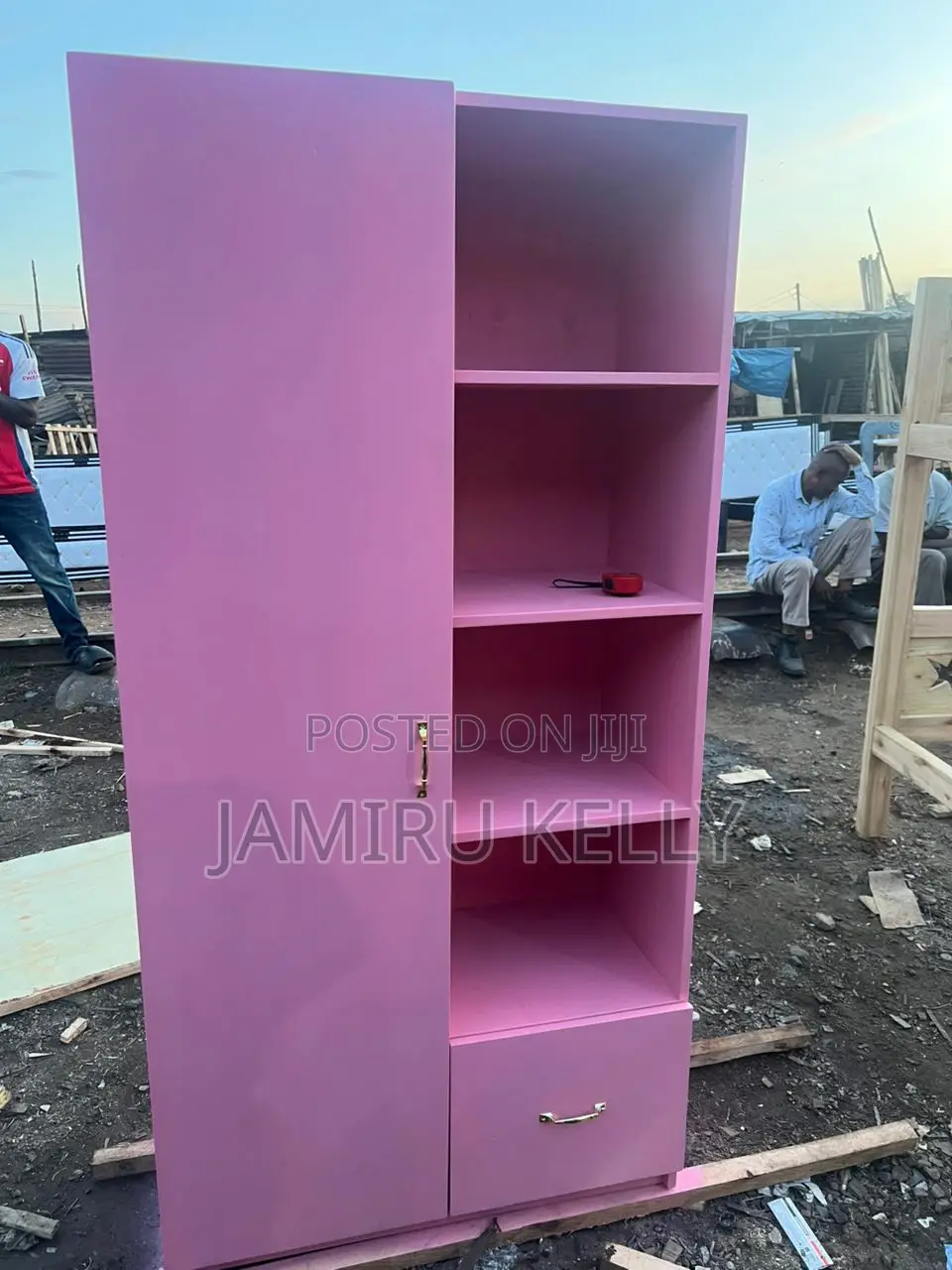 Pink Storage Drawers Unit