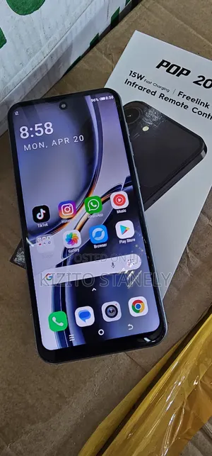 New Tecno Pop 20 64 GB Silver