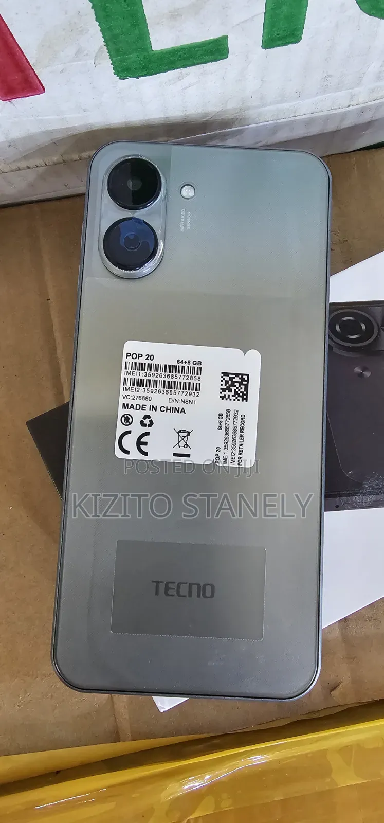 New Tecno Pop 20 64 GB Silver