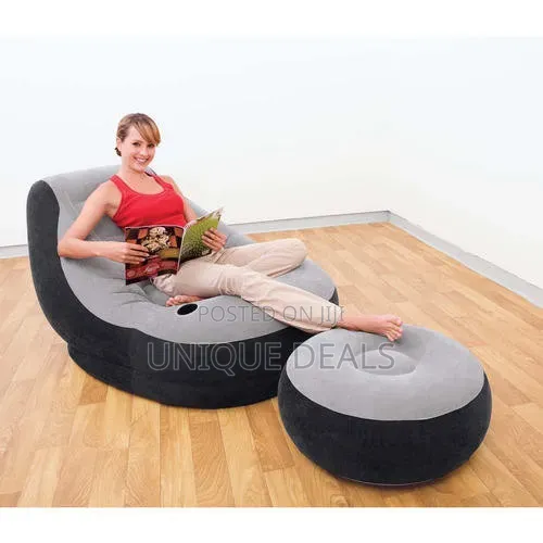 Inflatable Chair With Household Air Pump| Blow Up Lounge Air Sofa