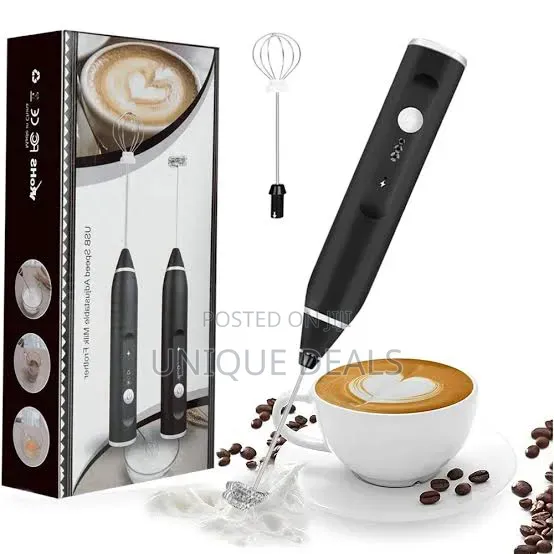 Milk Frother, Usb Rechargeable Handheld Electric Foam Maker