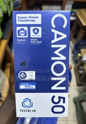 New Tecno Camon 50 256 GB Black