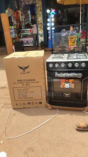 Gas Cooker 3+1 60*50 Free Standing With Electric Oven Rotisserie
