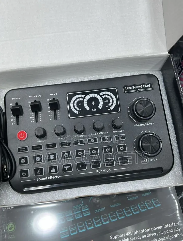 Live Sound Card Audio Mixer