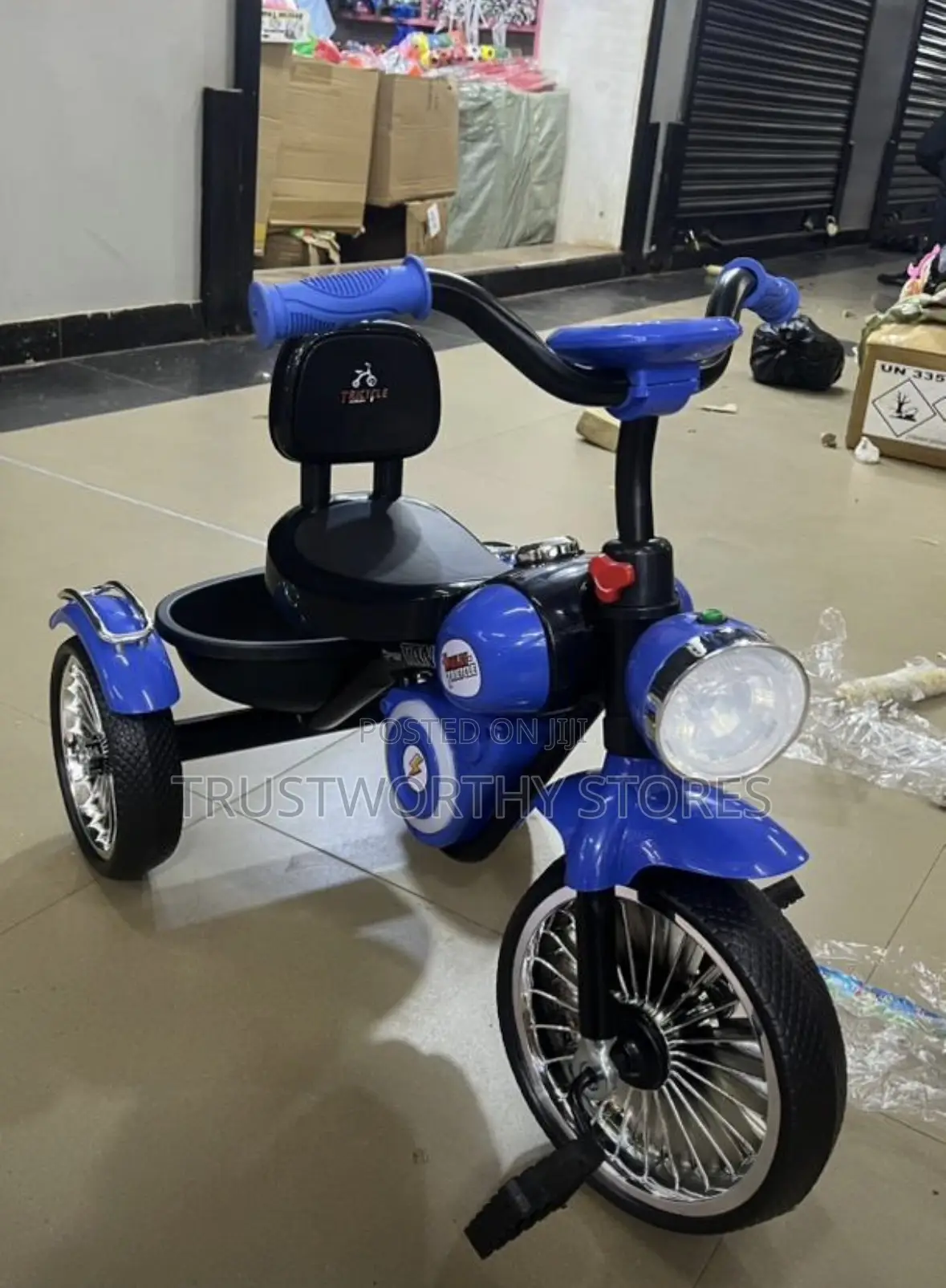 Kid’S Ride Tricycle With Front Light (1-5)Years