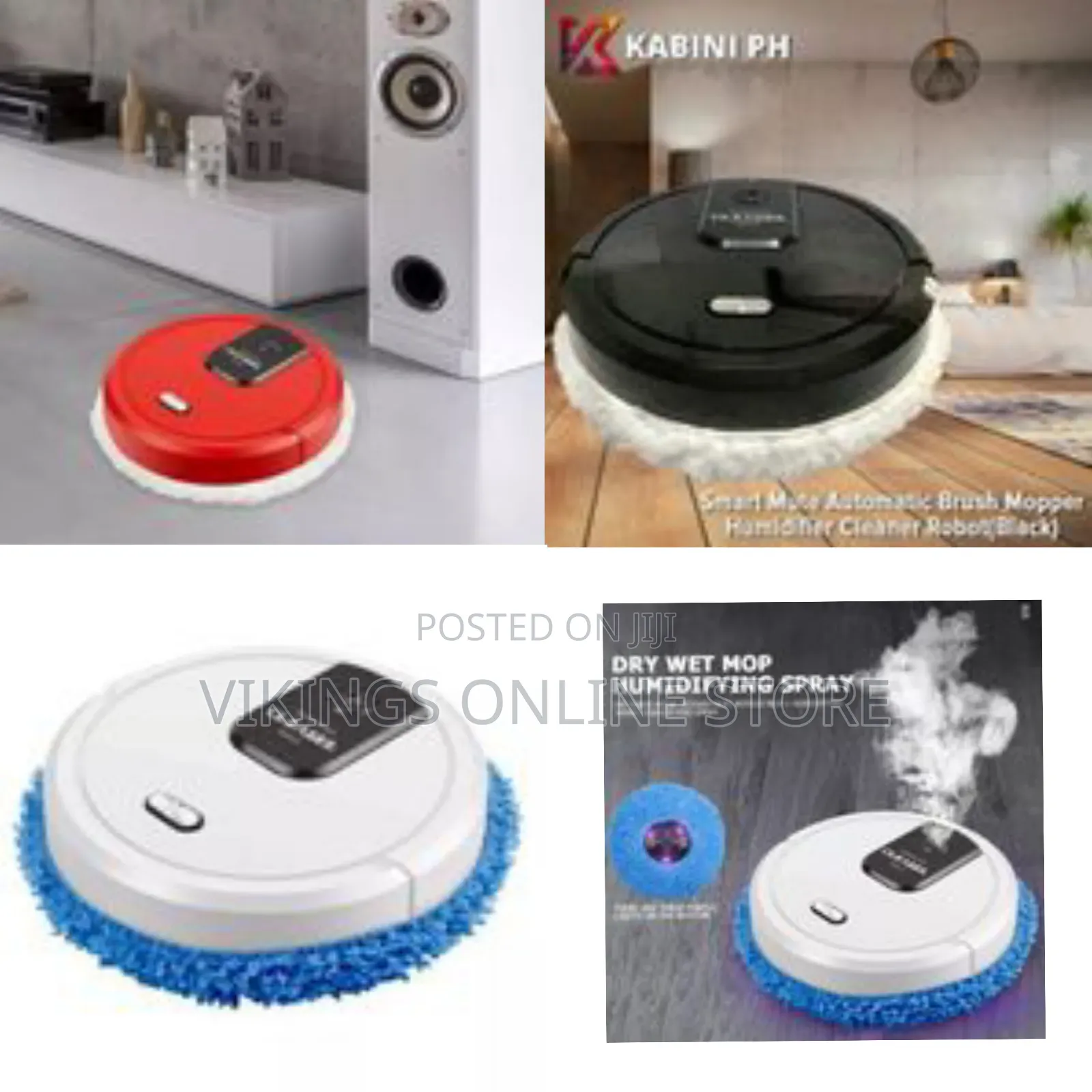 Other Smart Mute Automatic Brush Mopper Humidifier Cleaner Robot