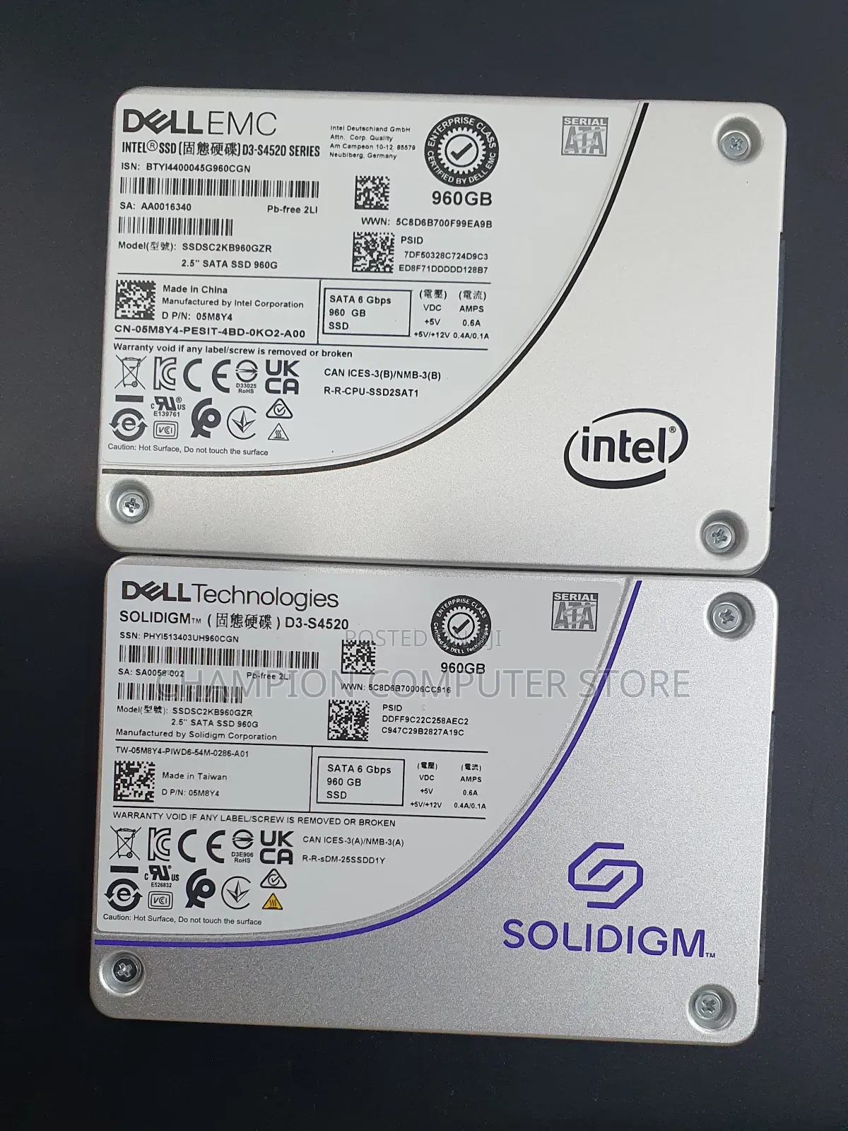 Dell 960gb SSD Sata 2.5" Inch for Laptop Destop