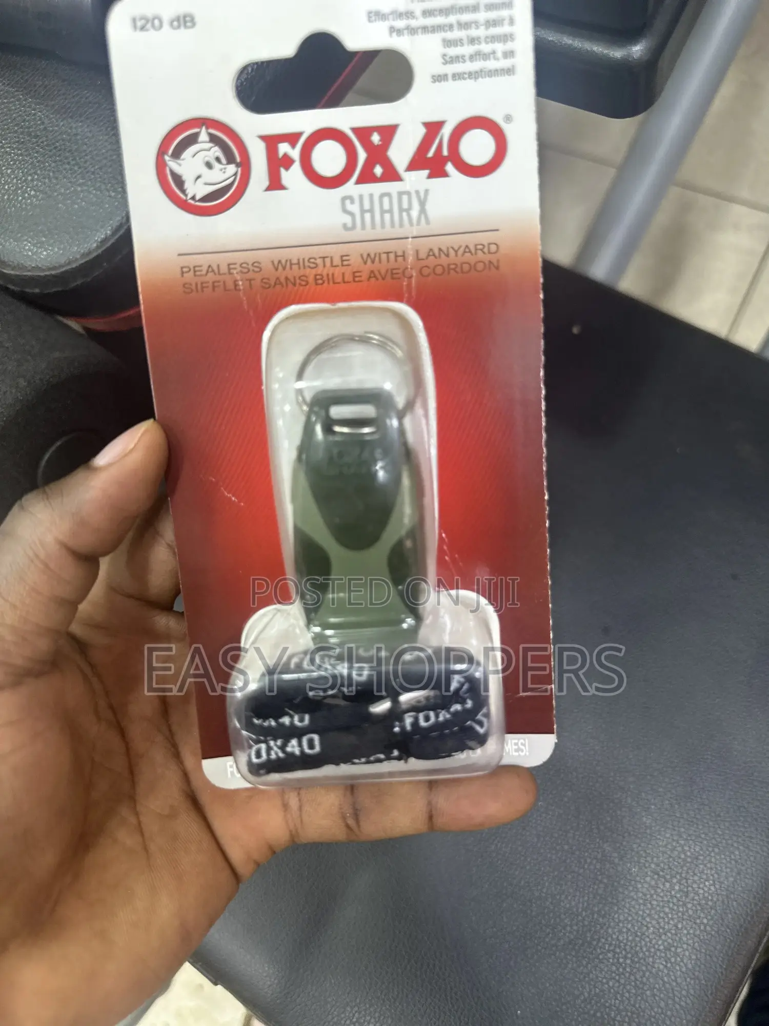 Fox 40 Sharx Pealess Whistle With a Lanyard