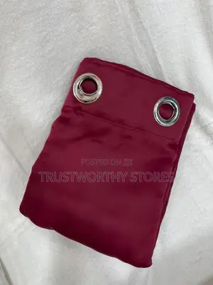 2piece Plain Curtains With Rings (1.5m Each)