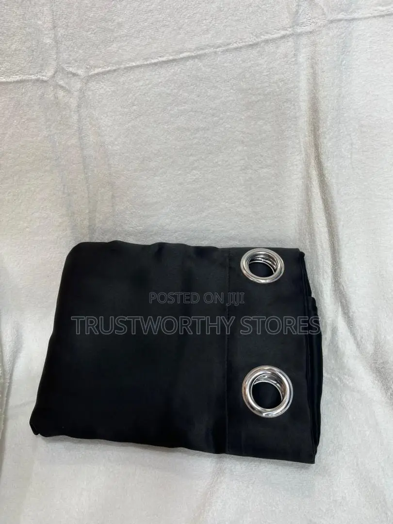 2piece Plain Curtains With Rings (1.5m Each)