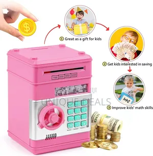 Piggy Bank Atm for Kids Money Safe Savings