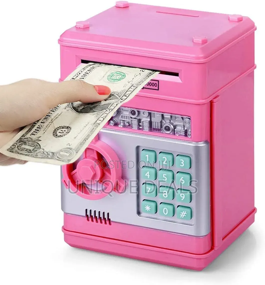 Piggy Bank Atm for Kids Money Safe Savings