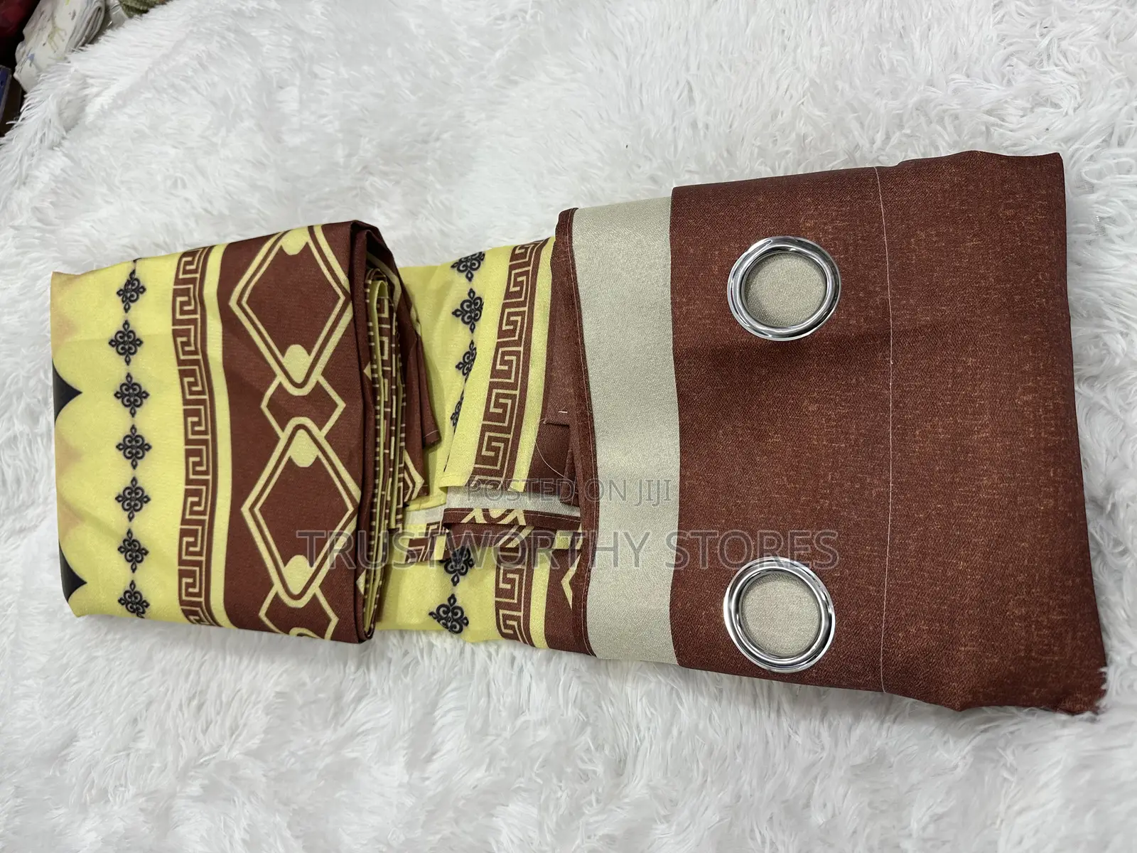 2pc Ring Flowered Curtains 1.5m Each Curtain