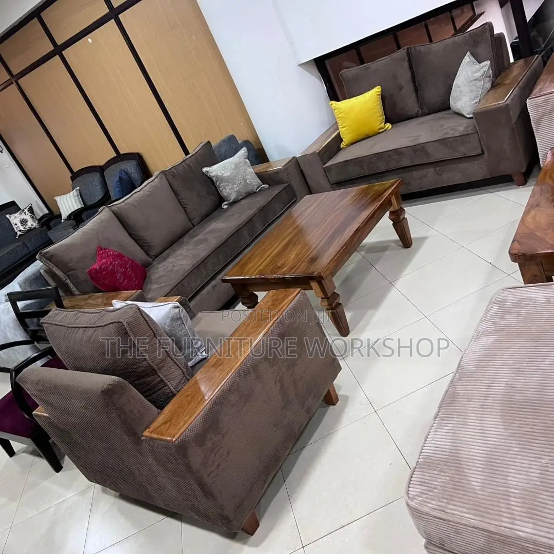 Sofa Brown 3 2 1 With Springs and Fiber . Own It Now