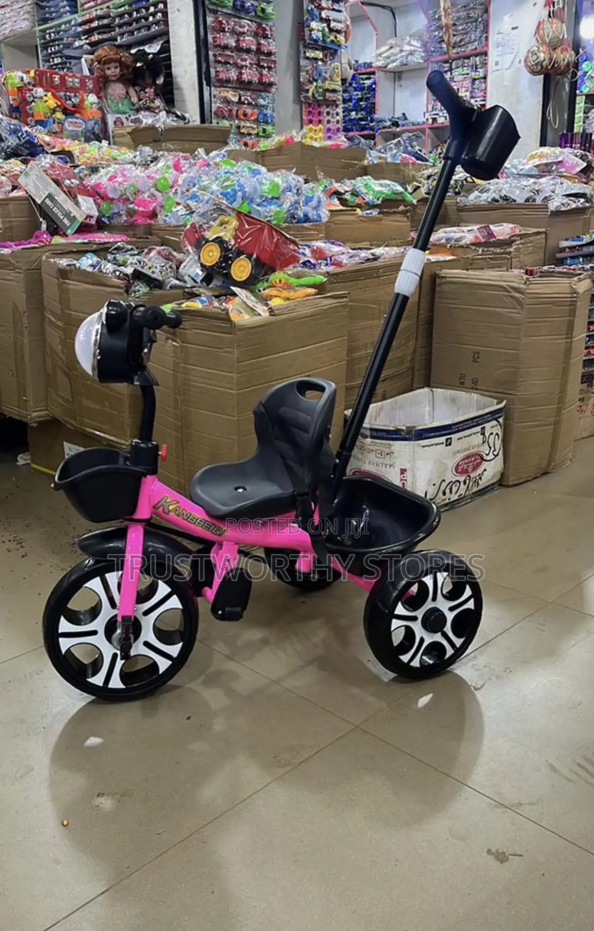 Children’S Push Tricycle With Light 1-5years