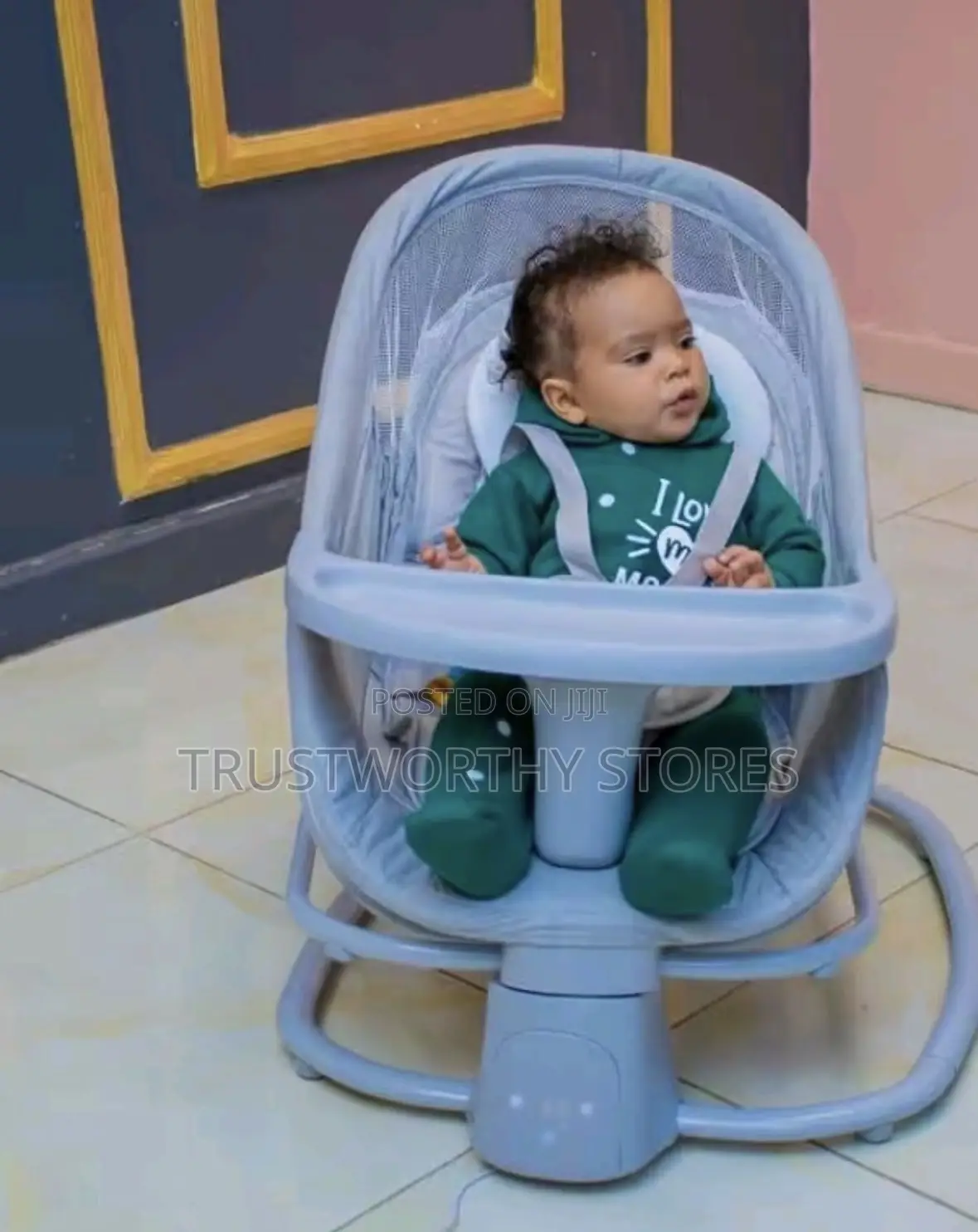 Baby Electric Swing - Grey Color