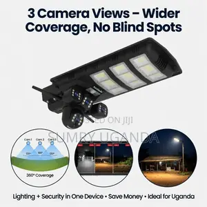 Solar Light With Camera – 3 Camera Views, 360° Rotating