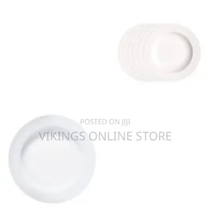 Luminarc 6 Pieces of Luminarc Round Plain Design Plates -White