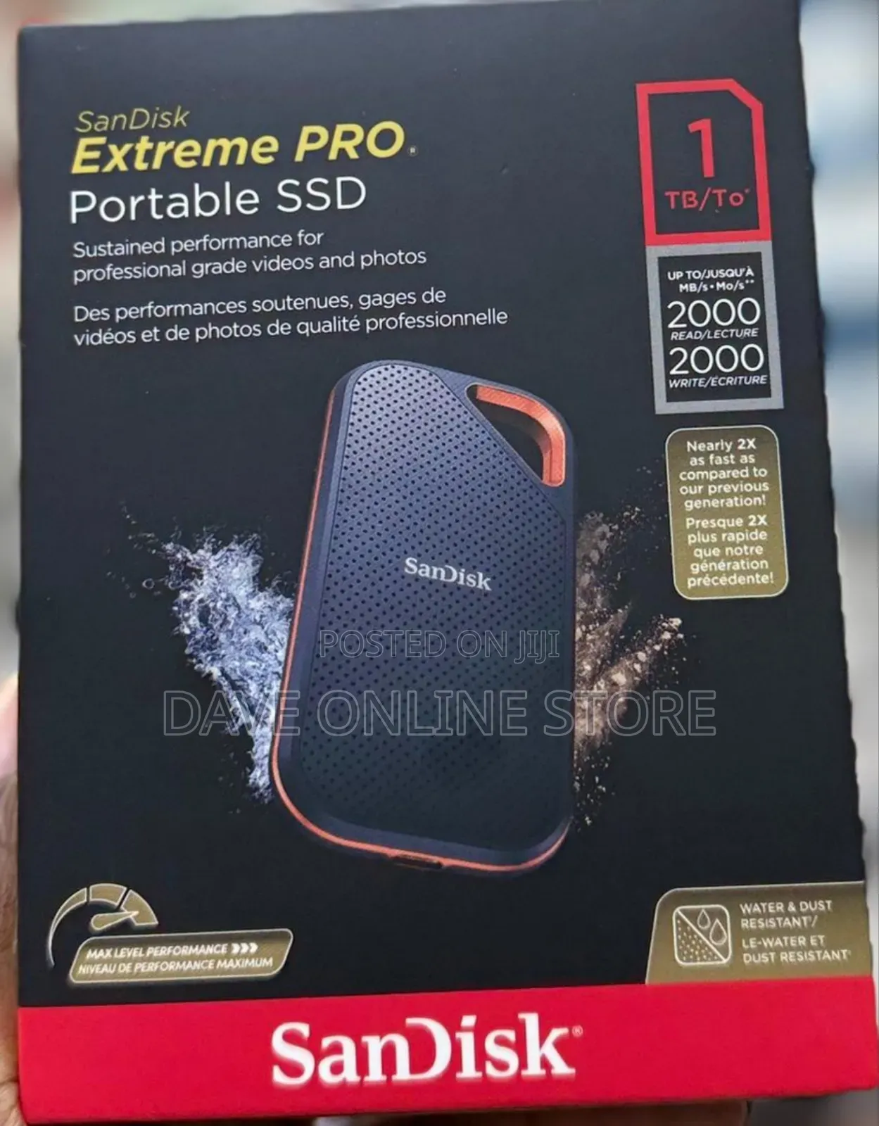 Sandisk Extreme Pro Portable SSD 2000 MBPS
