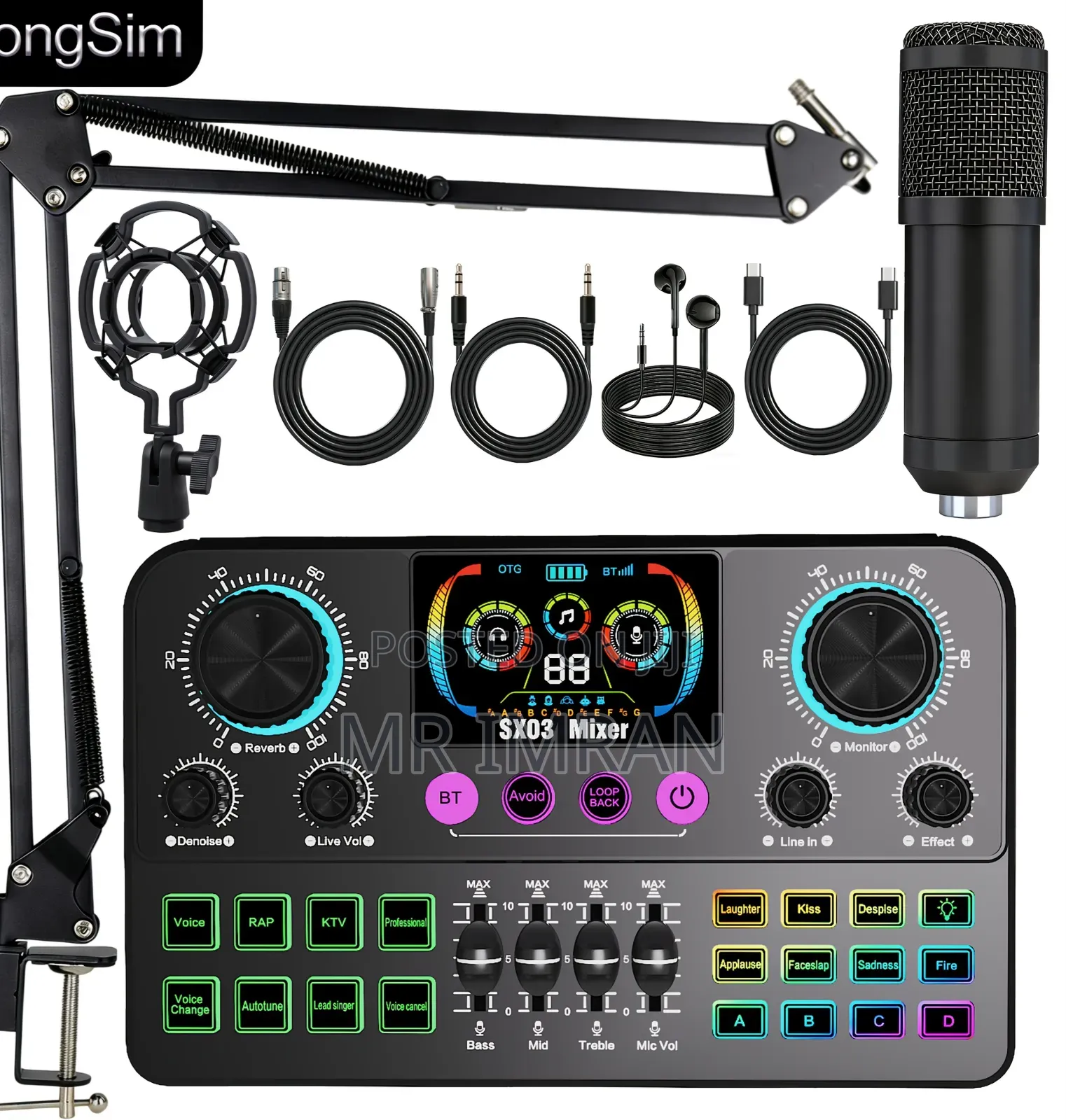 Sx03 Live Streaming Mixer Sound Card Kit
