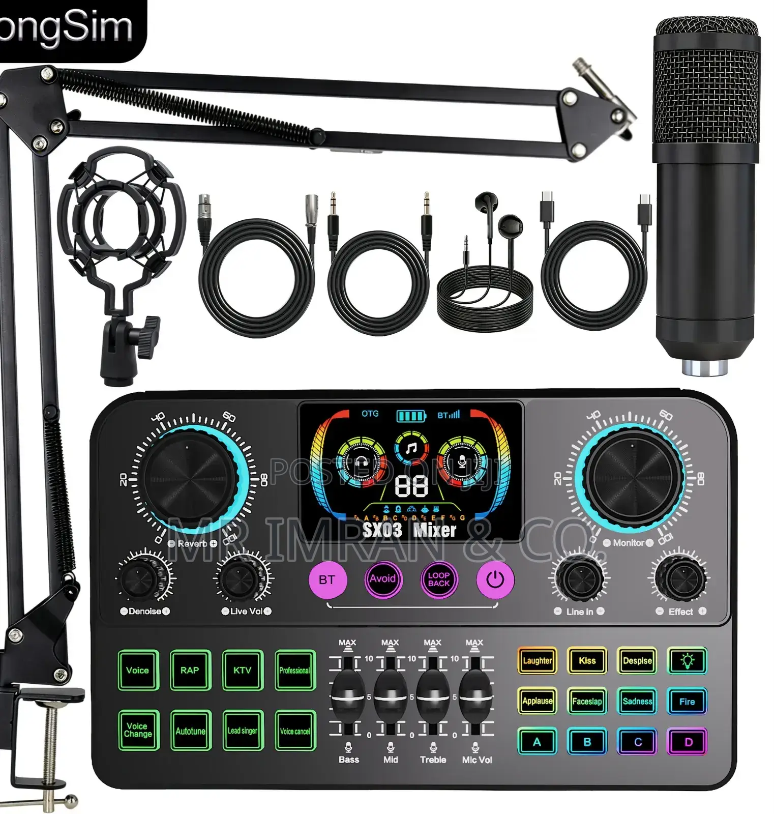 Sx03 Live Streaming Mixer Sound Card Kit