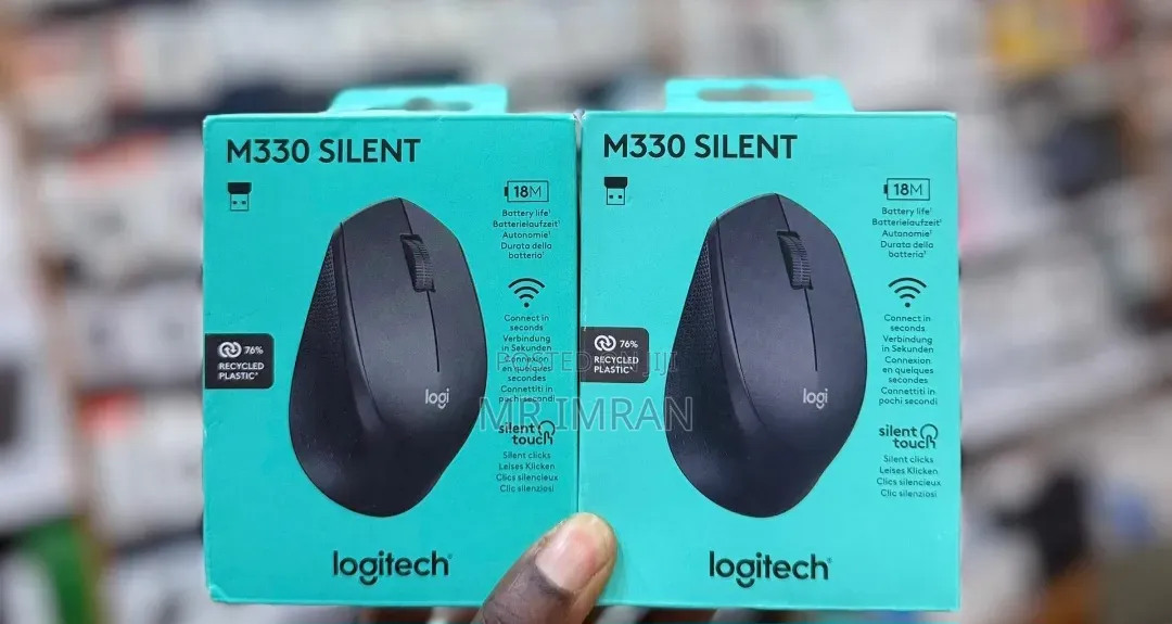 Logitech M330 Silent Wireless Mouse.