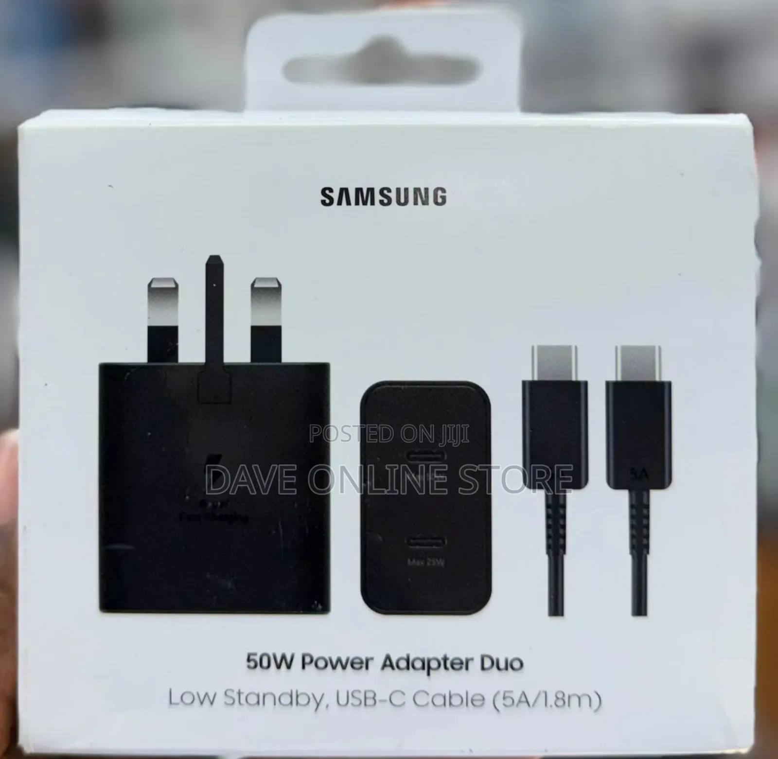 Original Samsung 50w Power Adapter Duo With 1.8m Cable