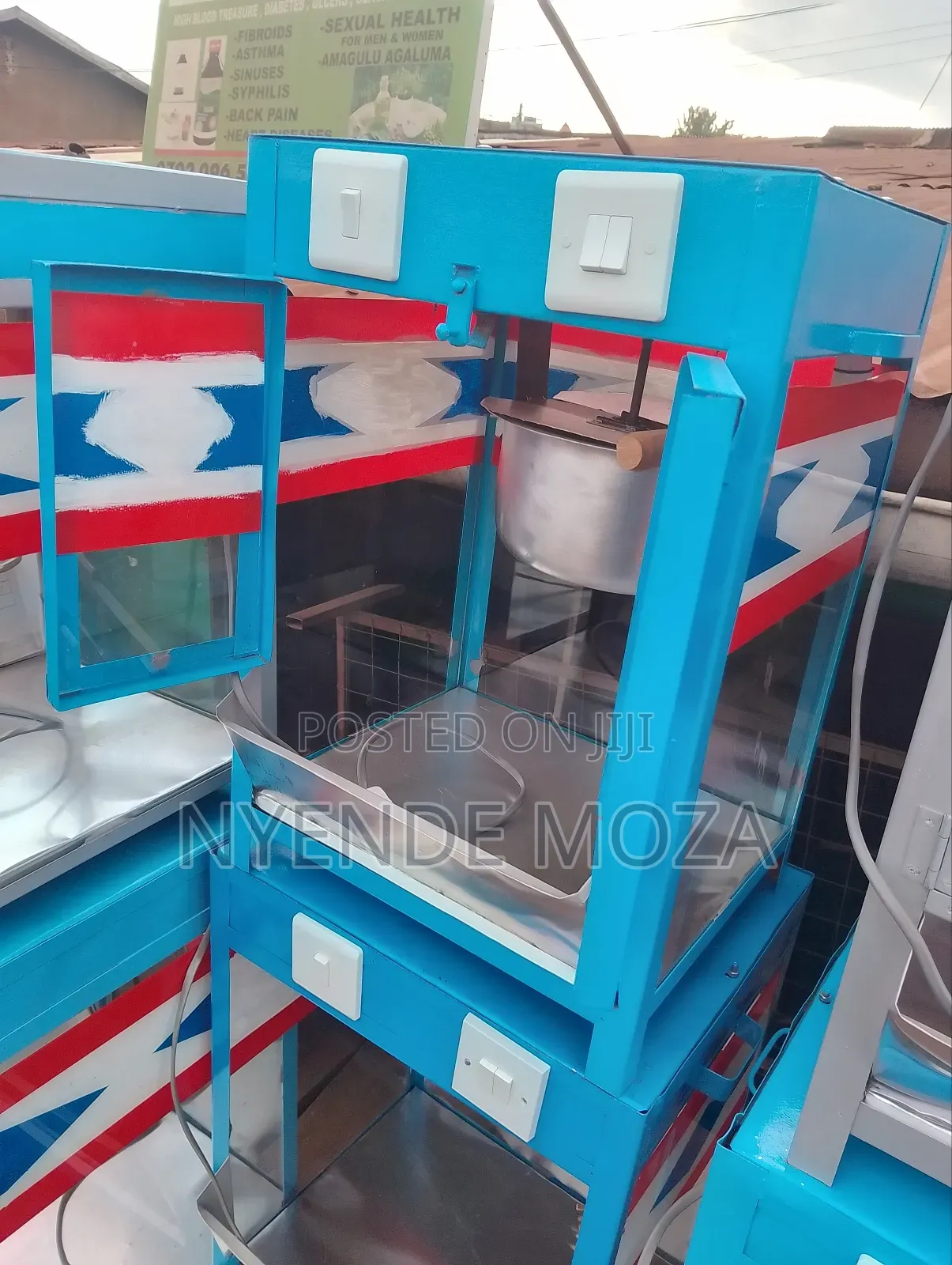 Man Electric Popcorn Machine Big