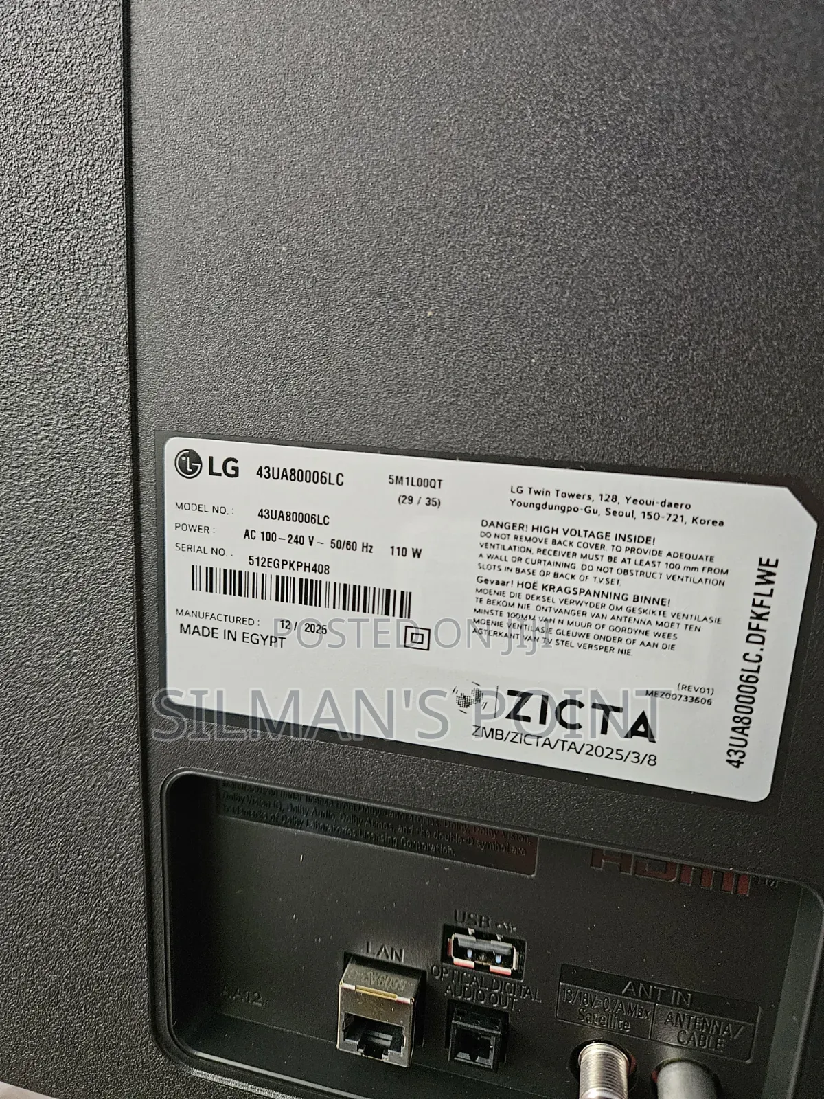 The New Lg 43" Ua80 Uhd Tv 2025 Model