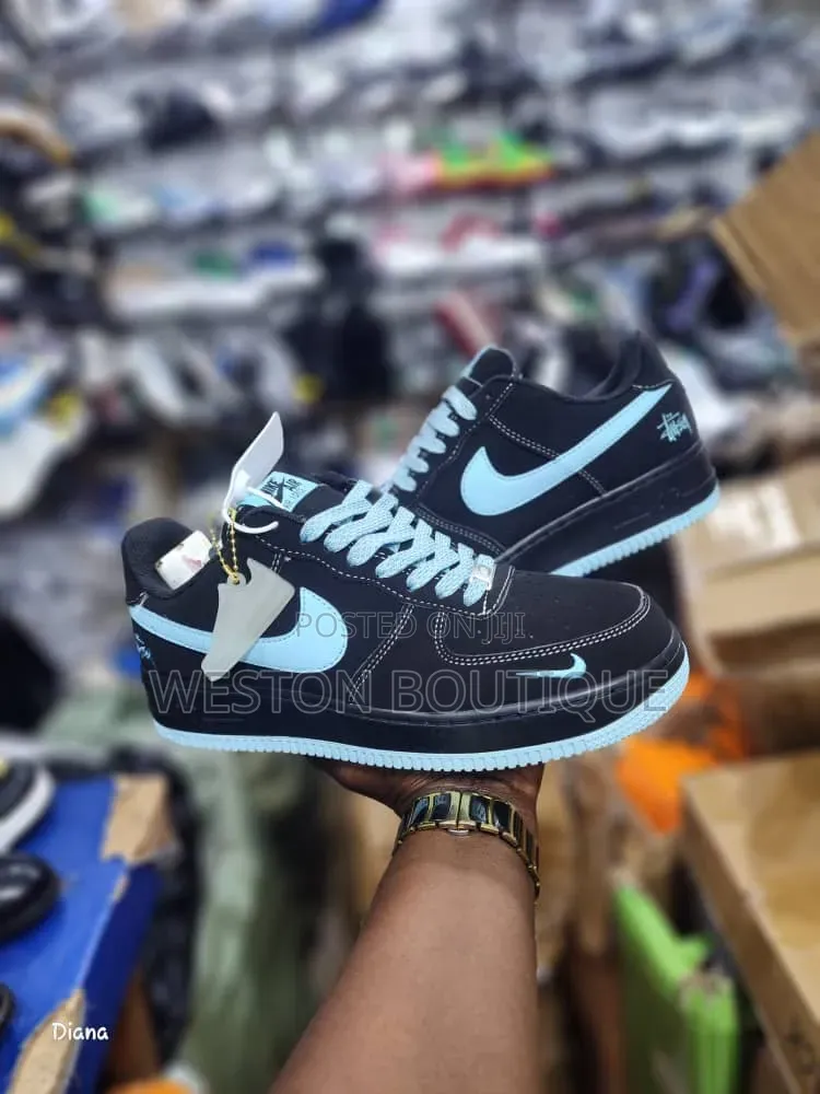 Nike Airforce Black Original Suede Size 40 to 45