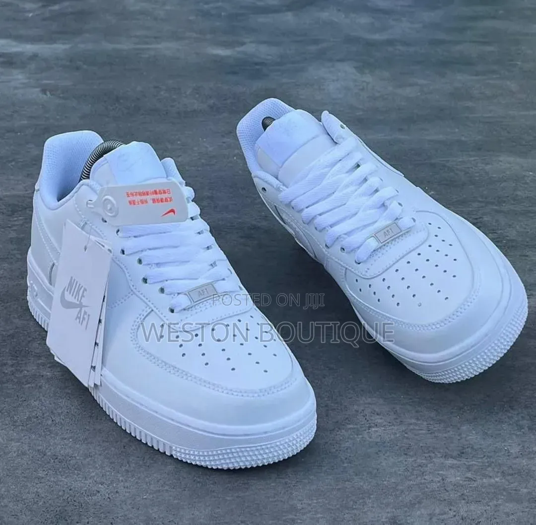 Original Plain White Nike Airforce Sneakers