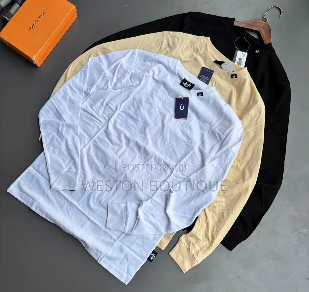 Original Plain Cotton Long Sleeve T Shirts