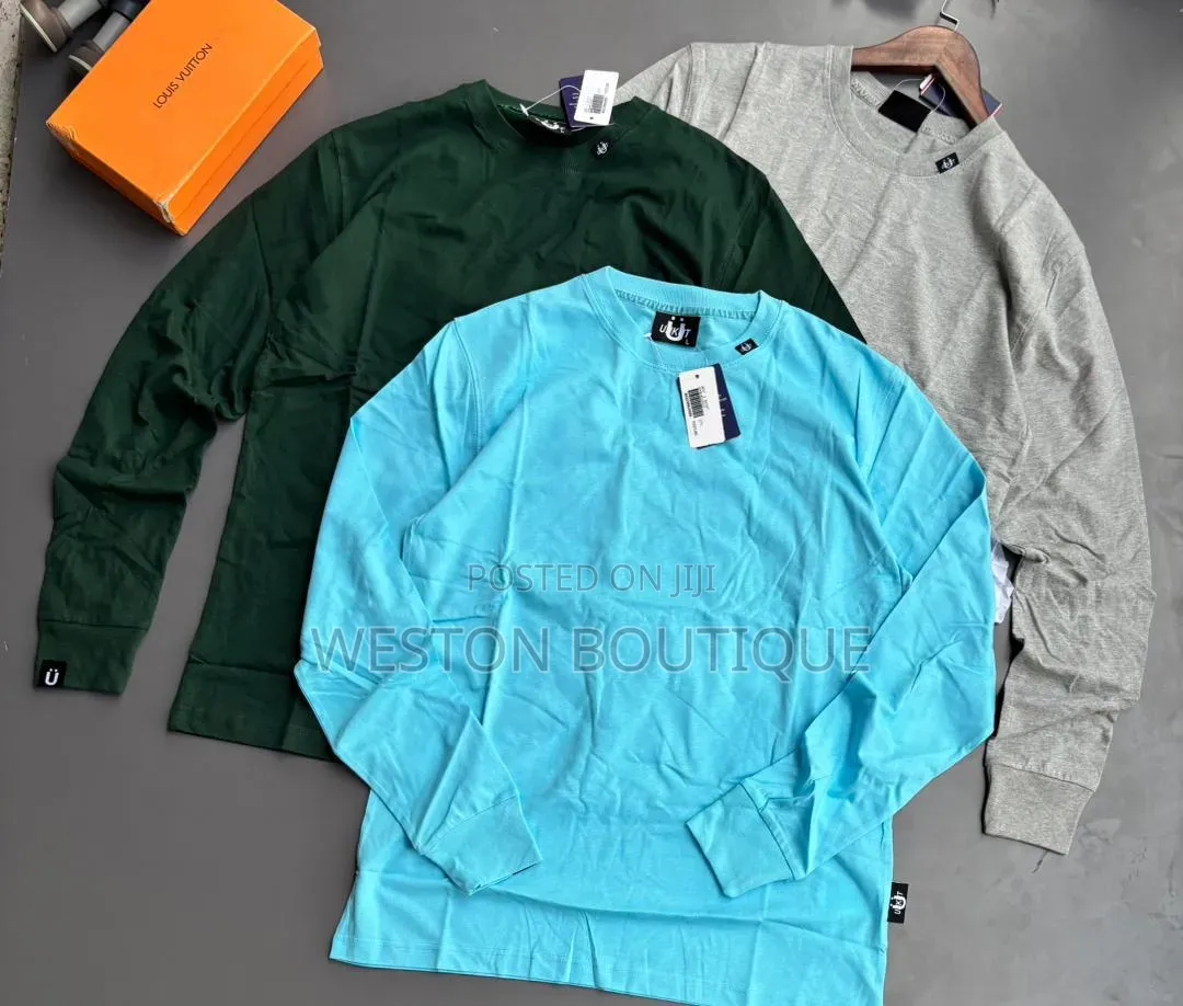 Original Plain Cotton Long Sleeve T Shirts