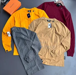 Plain Color Original Cotton Men's Long Sleeve Shirts