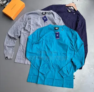 Plain Color Original Cotton Men's Long Sleeve Shirts