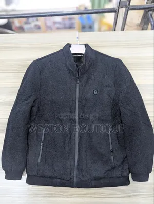 Plain Black Original Woolen Men's Jacket