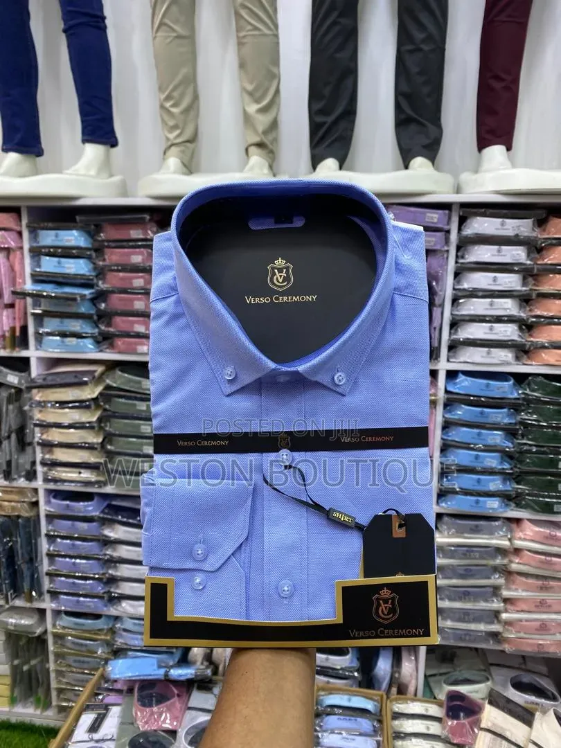 Sky Blue Original Cotton Long Sleeve Vip Shirt