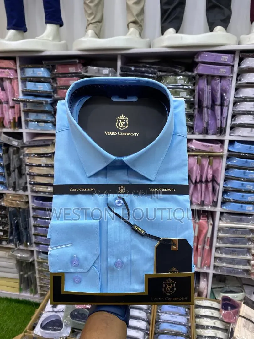 Sky Blue Original Cotton Long Sleeve Vip Shirt