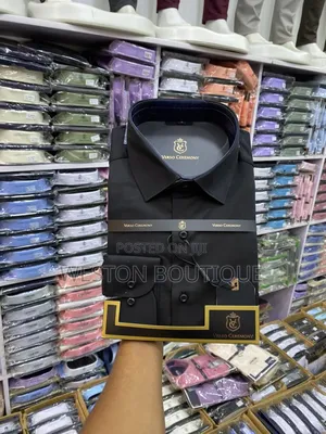 Pure Black Non Fading Original Cotton Shirts for Men