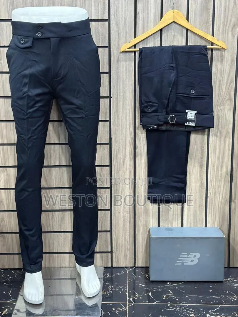 Original Beltless Pants Black Color