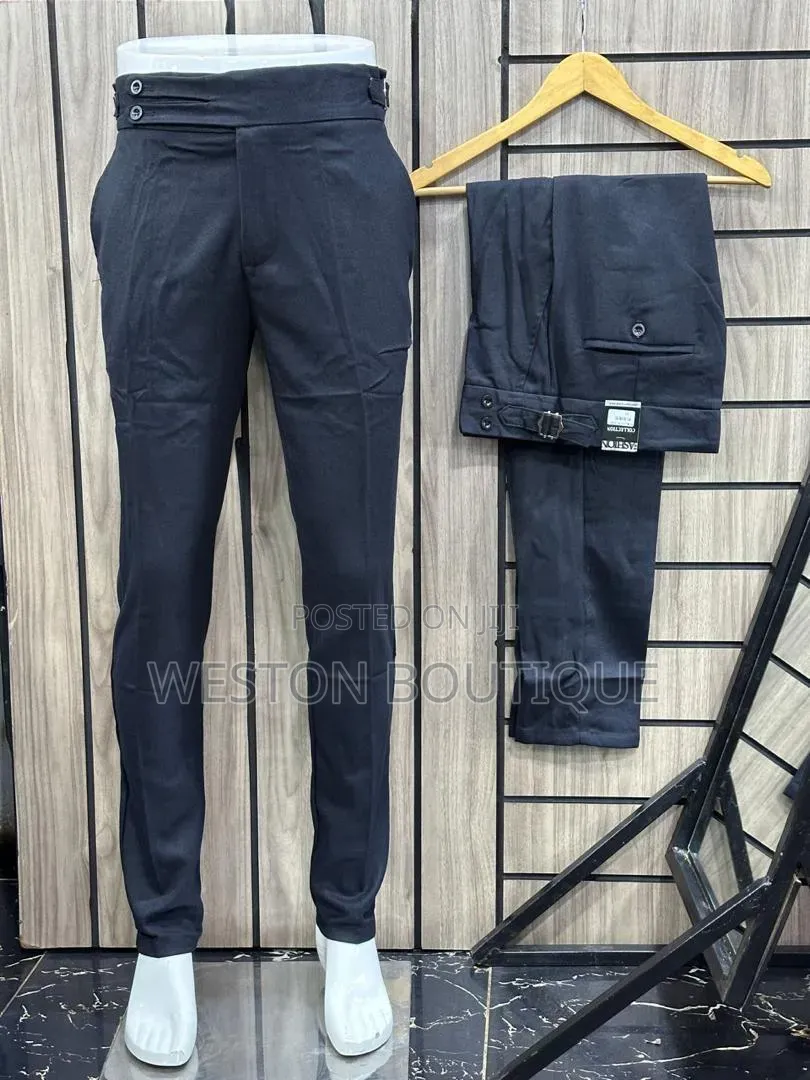 Original Beltless Pants Black Color