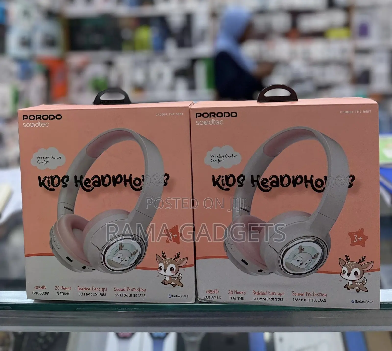 Porodo Soundtec Moose Wireless Kids Headphones,